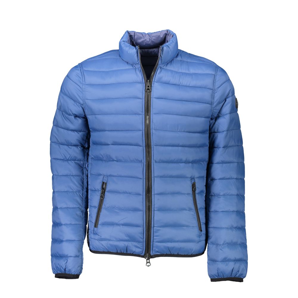 Blue Nylon Men's Jacket
