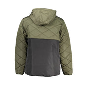 Green Polyester Men's Jacket
