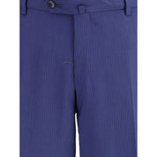 Striped Virgin Wool Suit