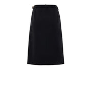Black Wool Skirt