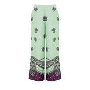 Green Silk Pant
