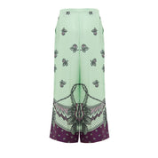 Green Silk Pant