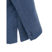 Light Blue Wool Jackets & Coat