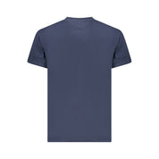Blue Cotton Men T-Shirt