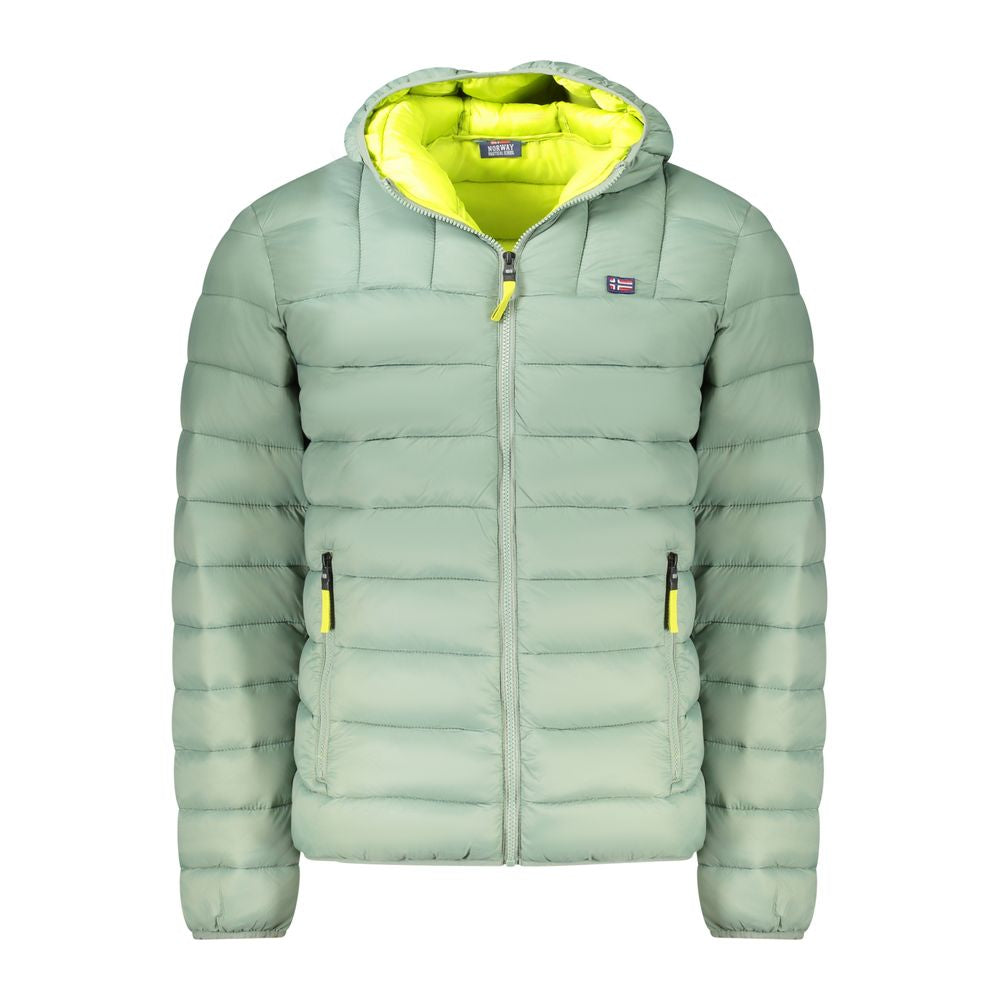 Green Polyamide Men Jacket