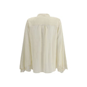 Silk georgette and lace Blouse