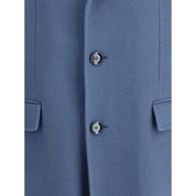 Light Blue Wool Coat