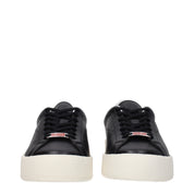 Black Leather Low Tops