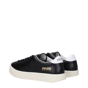 Black Leather Low Tops