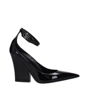 Black Leather Platforms Pumps