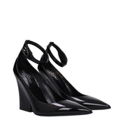 Black Leather Platforms Pumps