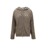 Perforated wool Cardigan