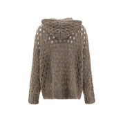 Perforated wool Cardigan