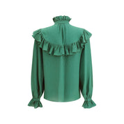 Silk Blouse with ruffles