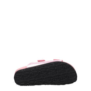 Pink Leather Slippers Sandals