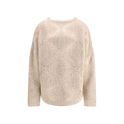 V-neck cashmere and alpaca blend Sweater