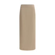 Satin midi Skirt