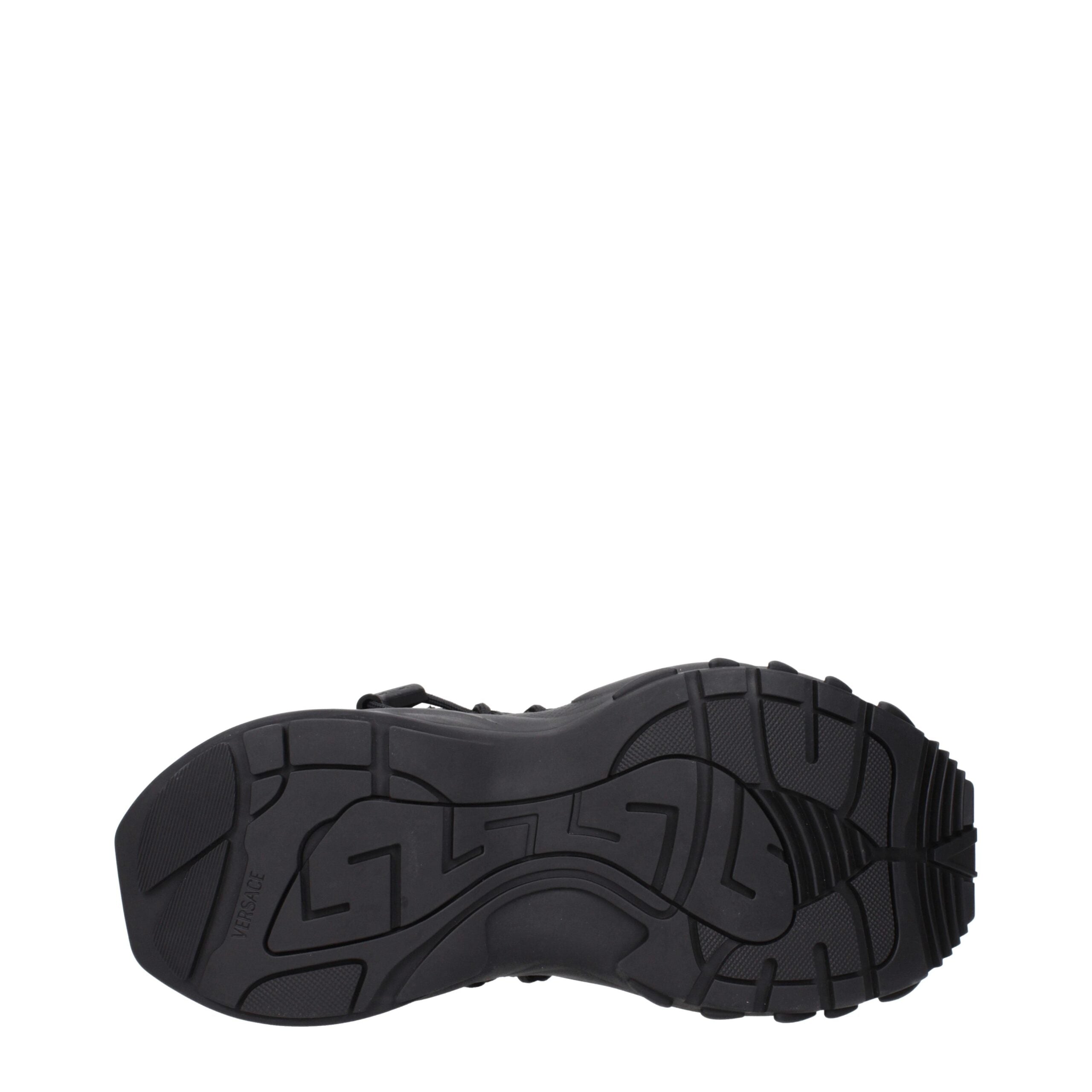 Black Leather Athletic Sneakers