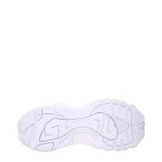 White Leather Athletic Sneakers