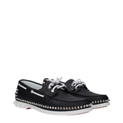 Black Leather Slip-On Loafers
