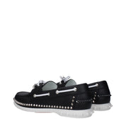 Black Leather Slip-On Loafers