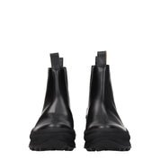 Black Leather Ankle Boots