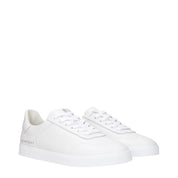 White Leather Low Tops