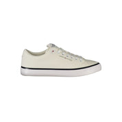 Bianco Polyester Men Sneaker