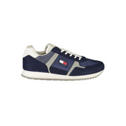 Blue Polyurethane Men's Sneaker