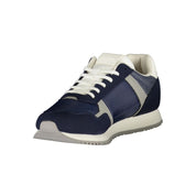 Blue Polyurethane Men's Sneaker