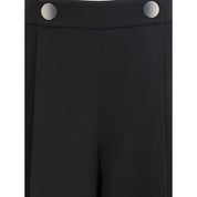 Silk crepe cady one-dart Pants