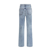 Light Blue Cotton High-Waisted Jean