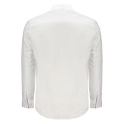White Cotton Men Shirt
