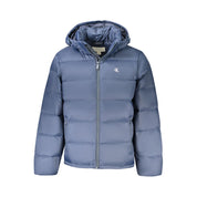 Blu Poliammide Men's Jacket