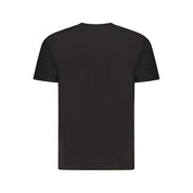 Black Cotton Men T-Shirt