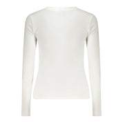 White Cotton Women T-Shirt