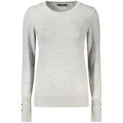 Gray Viscose Women Sweater