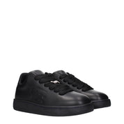 Black Leather Low Tops