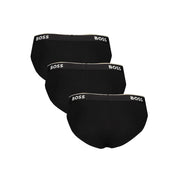 Black Cotton Men Brief