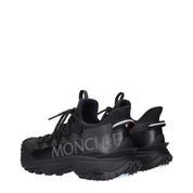 Black Fabric Athletic Sneakers