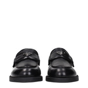 Black Leather Slip-On Loafers