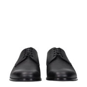 Black Leather Oxfords And Derbies