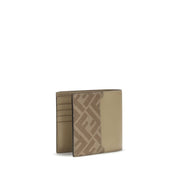 FF leather and canvas bifold Wallet