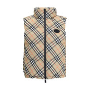 Check vest Down Jacket