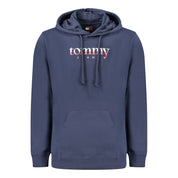 Blue Cotton Men Sweater