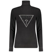 Black Viscose Women Sweater