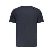 Blue Cotton Men T-Shirt