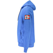 Blue Polyester Men Sweater