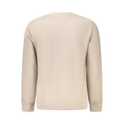 Beige Cotton Men Sweater