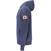 Blue Polyester Men Sweater
